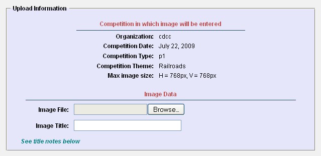 file upload information